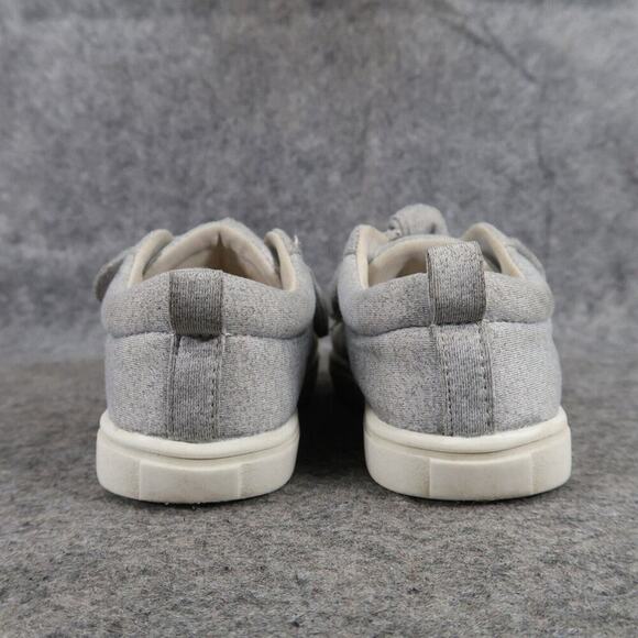 Funky Monkey Shoes Kids 9 Slip On Sneakers Bow Grey Girls Trainer Casual Comfort - Picture 6 of 13
